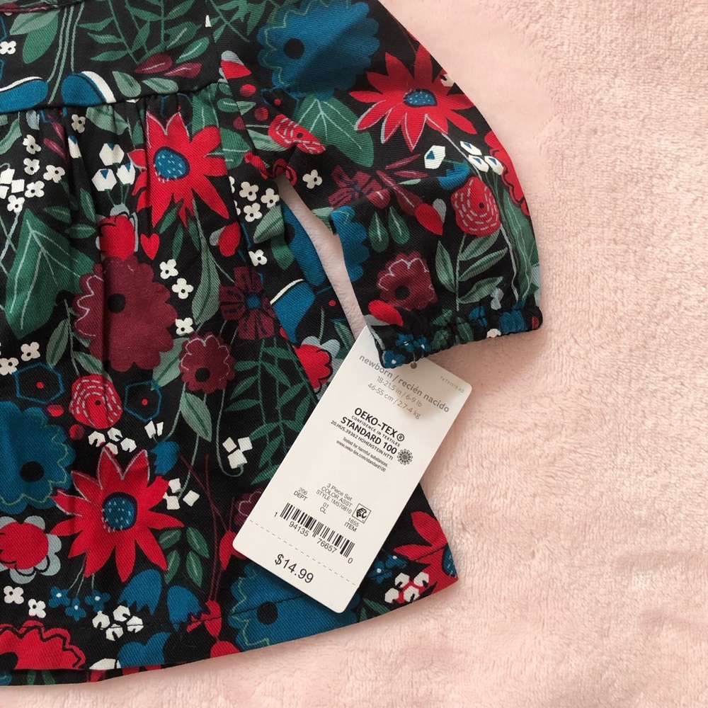 Just One You Carter’s Floral Newborn Top - Picture 2 of 2